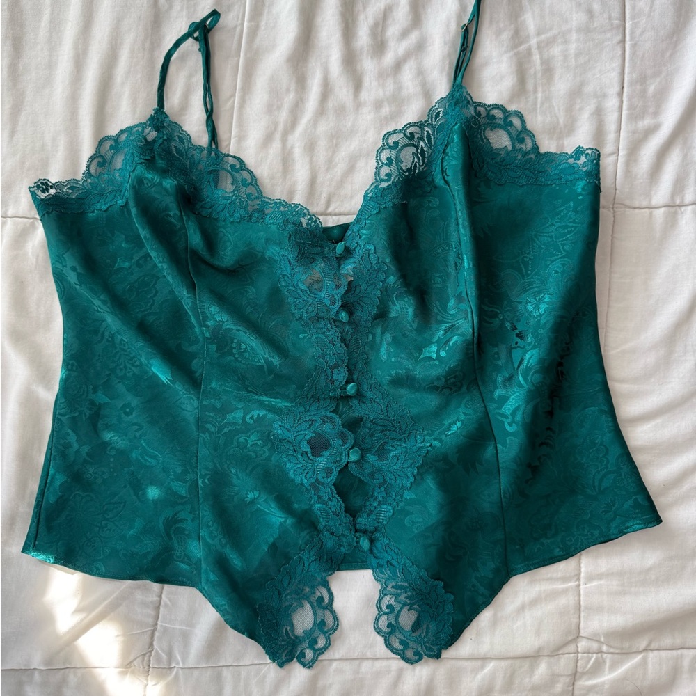Victoria's Secret Teal Lace Chemise